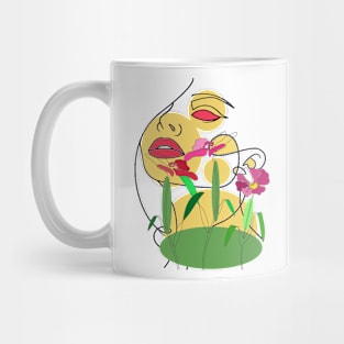 Flowery Girl Mug